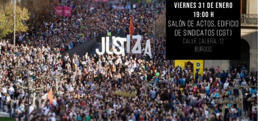 Cartel informativo charla Alsasua