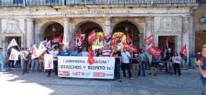 concentración ante el Ayuntamiento de Burgos