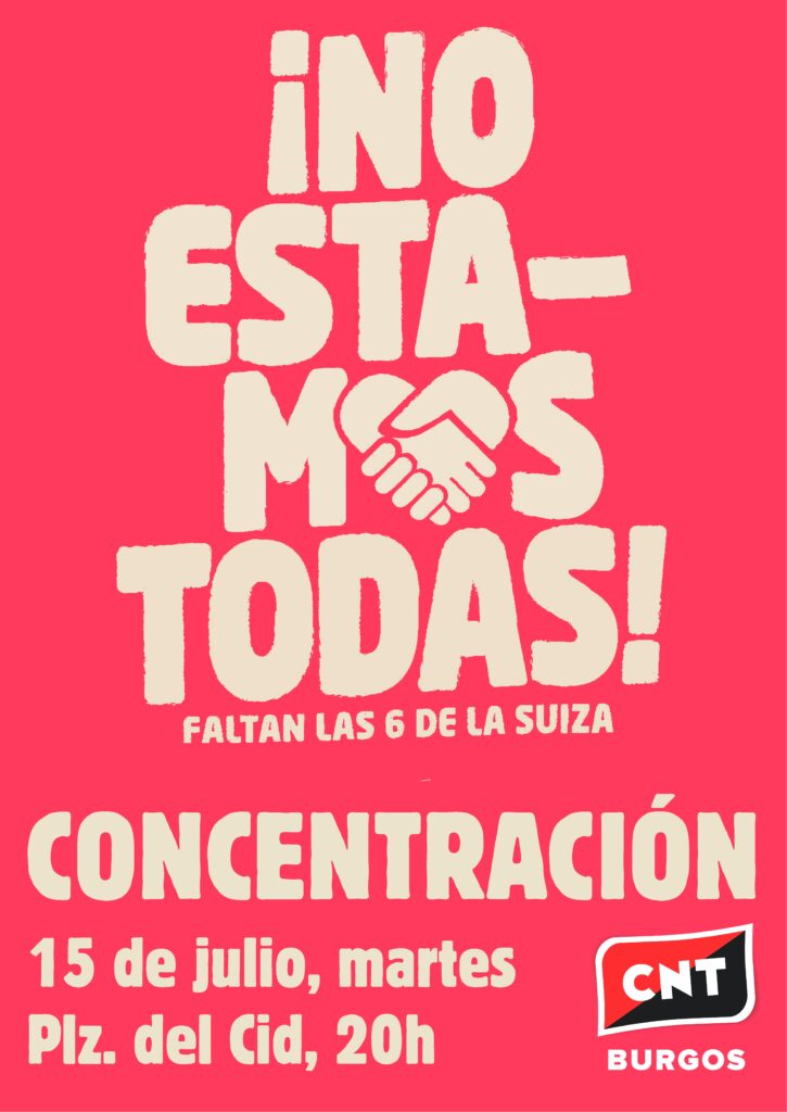 Solidaridad con lxs 6 de la suiza