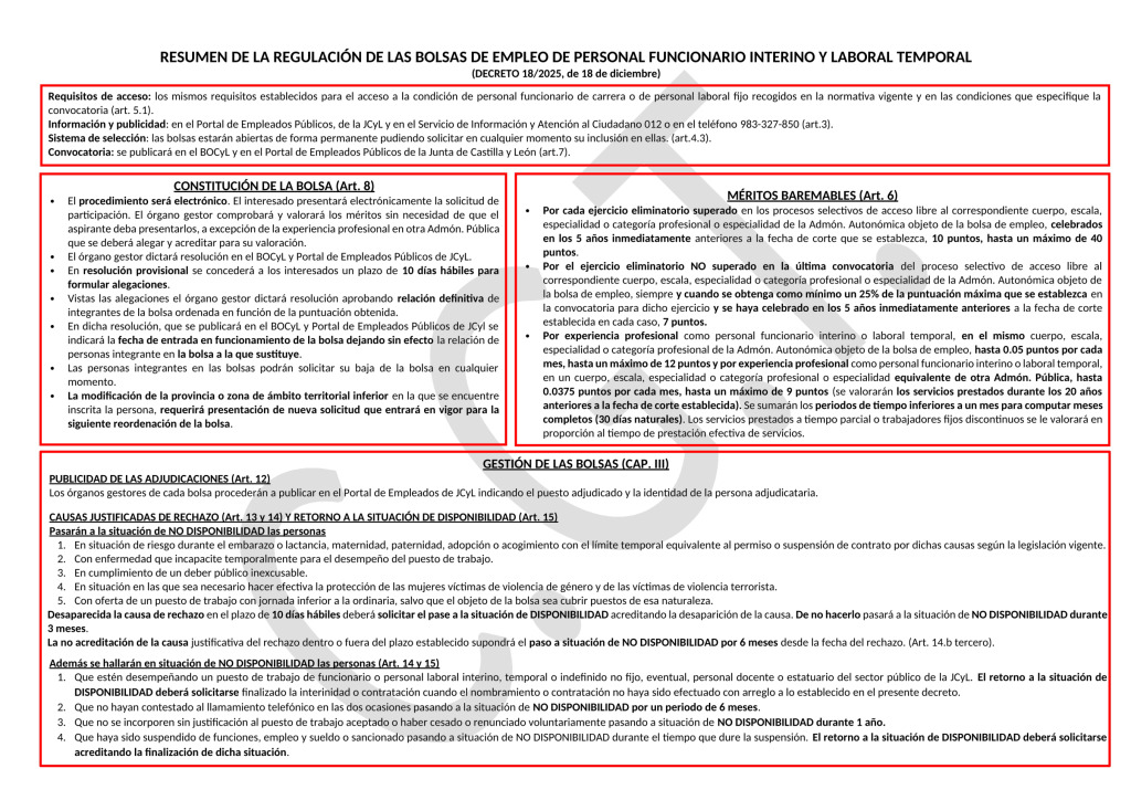 thumbnail of RESUMEN DE LA REGULACIÓN DE LAS BOLSAS DE EMPLEO DE PERSONAL FUNCIONARIO INTERINO Y LABORAL TEMPORAL 22-12-25(5)